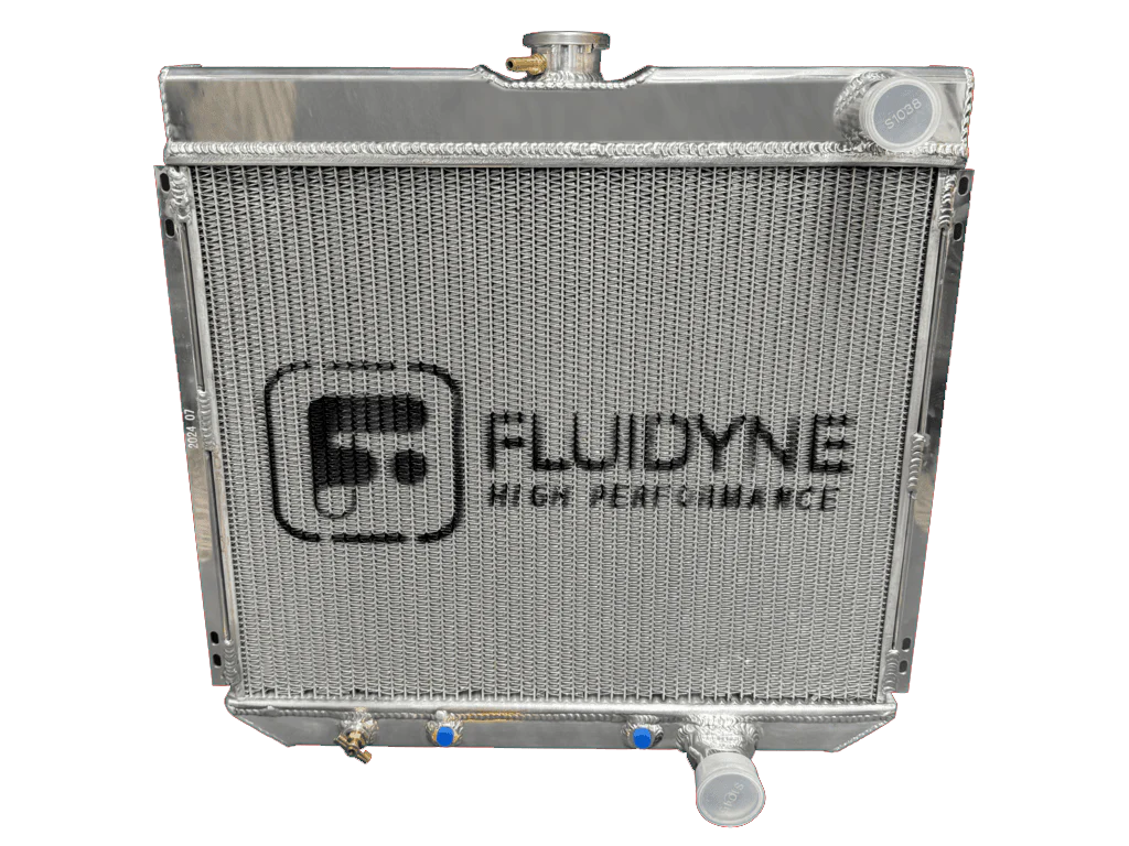 1963-1970 Ford 4 Row Automatic Polished Aluminum Radiator 22x21