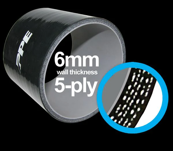 2.25 Inch X 36 Inch L 6MM 5-Ply Silicone Hose PPE Diesel 515222236 - Image 3