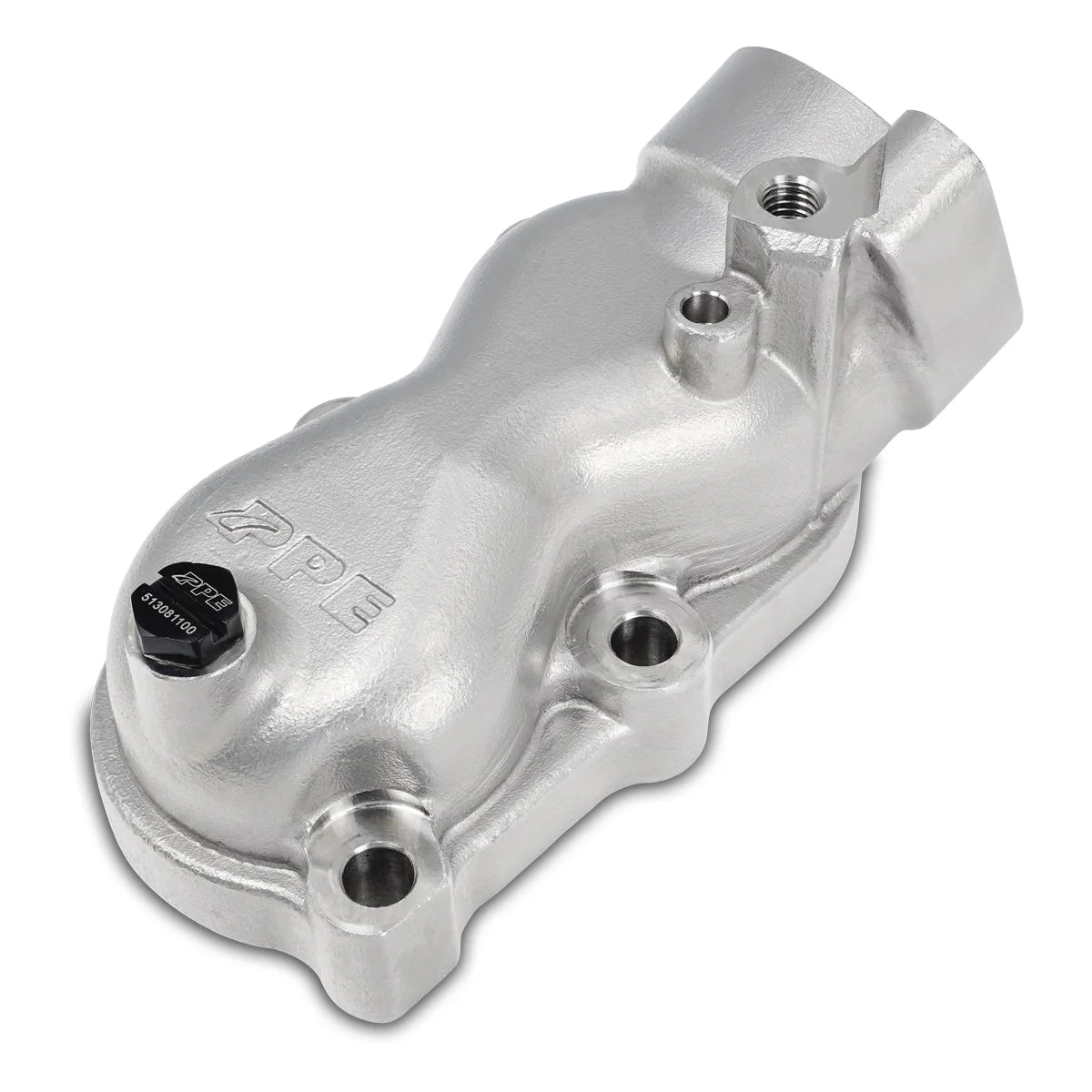 2004-2010 GM 6.6L Duramax Thermostat Housing Cover LLY LBZ LMM - Polished 119000543 - Image 3