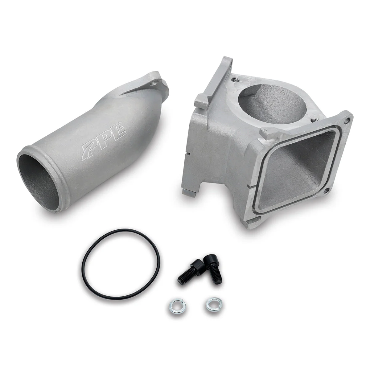 2006-2010 GM 6.6L Duramax Race High-Flow 3 inch Intake Bridge Manifold 2pc Race 06-10 Red PPE Diesel 115053512 - Image 2