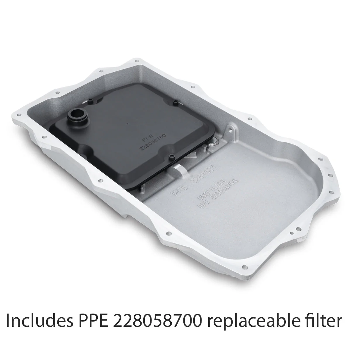 2018-2022 Jeep JL/JT 2.0L/3.0L w/ 850RE Transmission Heavy-Duty Cast Aluminum Transmission Pan Black 228153420 - Image 2