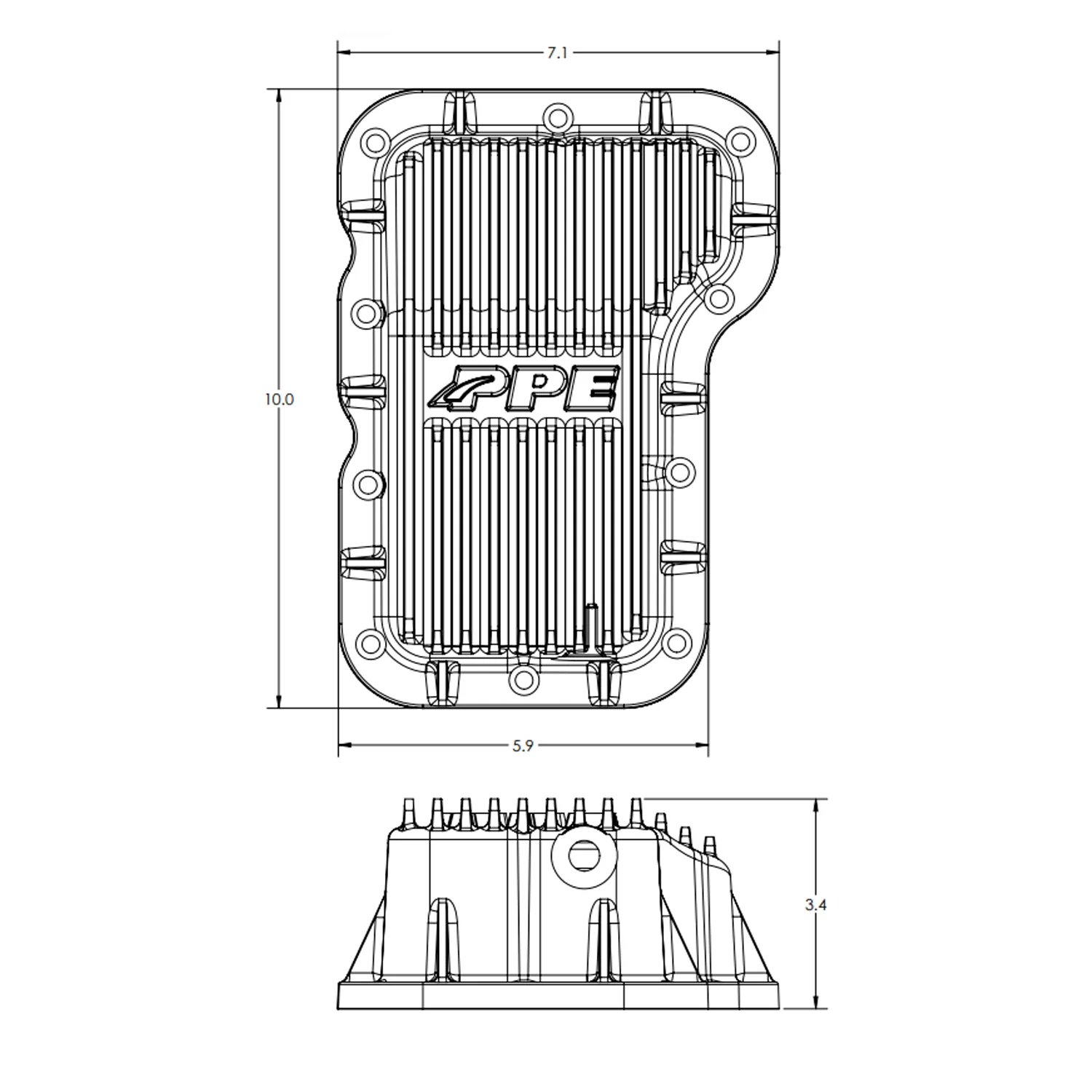 2018-2023 Jeep JL 2.0L Heavy-Duty Cast Aluminum Engine Oil Pan Raw 214053000 - Image 7