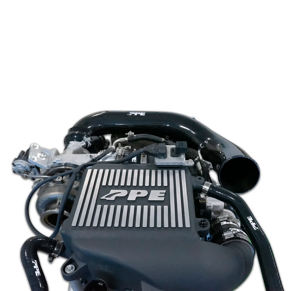 2020-2023 GM 1500 3.0L Zilla Carbon Fiber Intake Tube Twill Weaved Carbon PPE Power 115020360 - Image 9