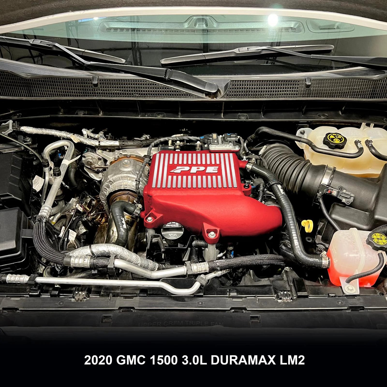 2020-2023 GM 3.0L Duramax LM2, LZO Air-To-Water Intercooler Kit Red PPE Diesel 115030012 - Image 5