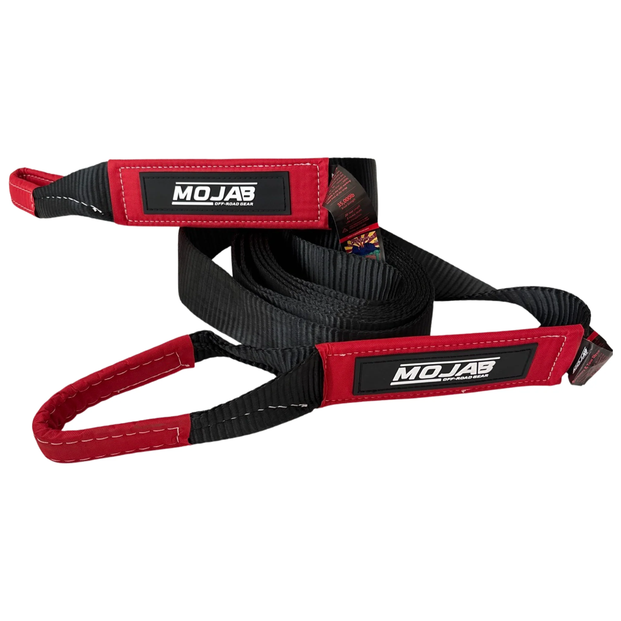 3'' x 20' Tow Strap / Winch Strap (Lifetime Warranty) - Image 2