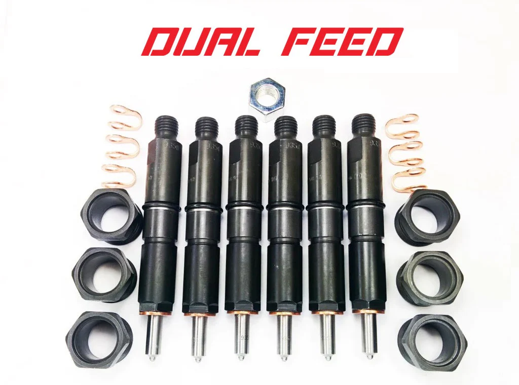 94-98 5.9L 12V Custom Dual Feed Injector Set - Dynomite Diesel DDP9498-DF