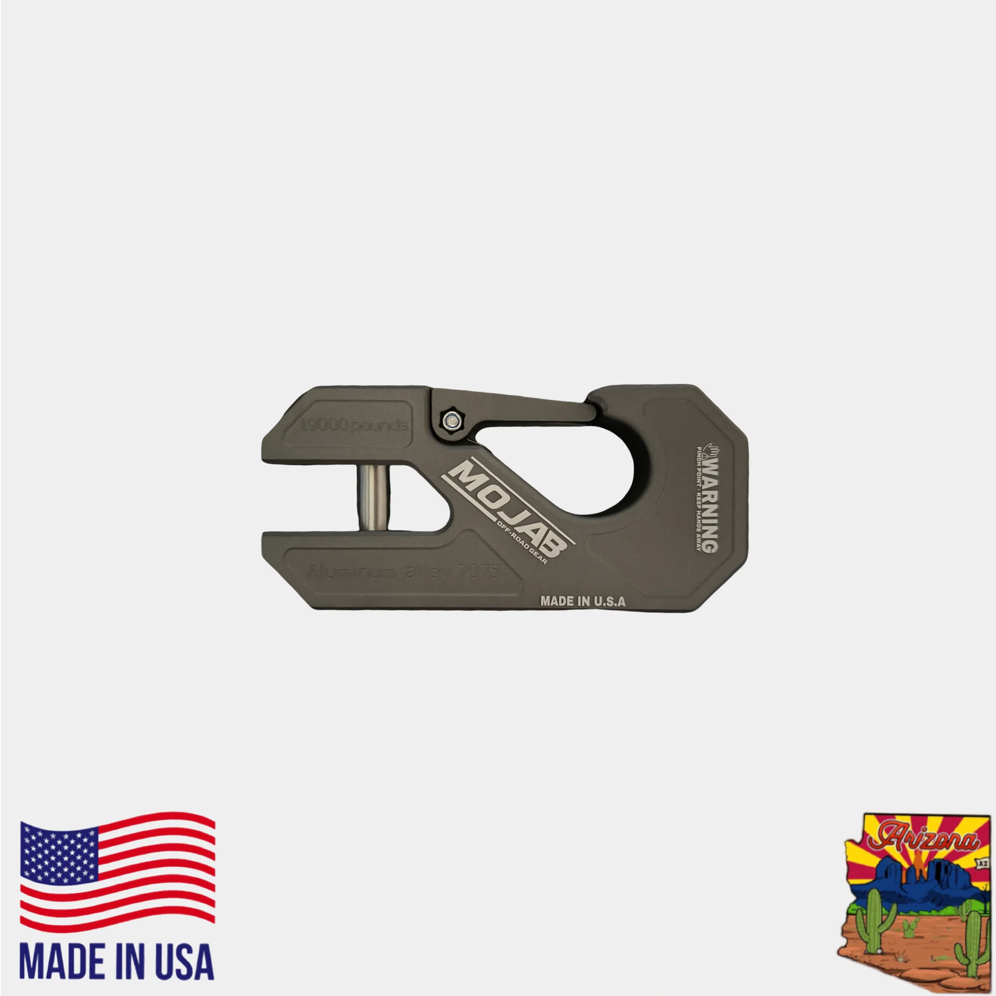Aluminum winch shackle, closed latch (LIFE TIME WARRANTY*) - Image 13