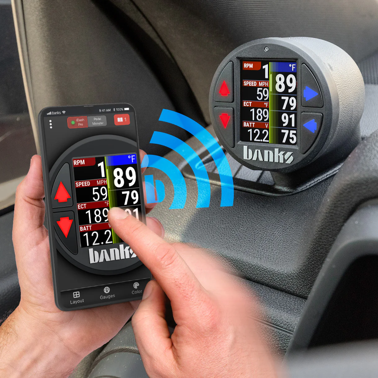 Banks iDash Data Pro for use with OBDII CAN bus vehicles Stand-Alone Banks Power 66711 - Image 3
