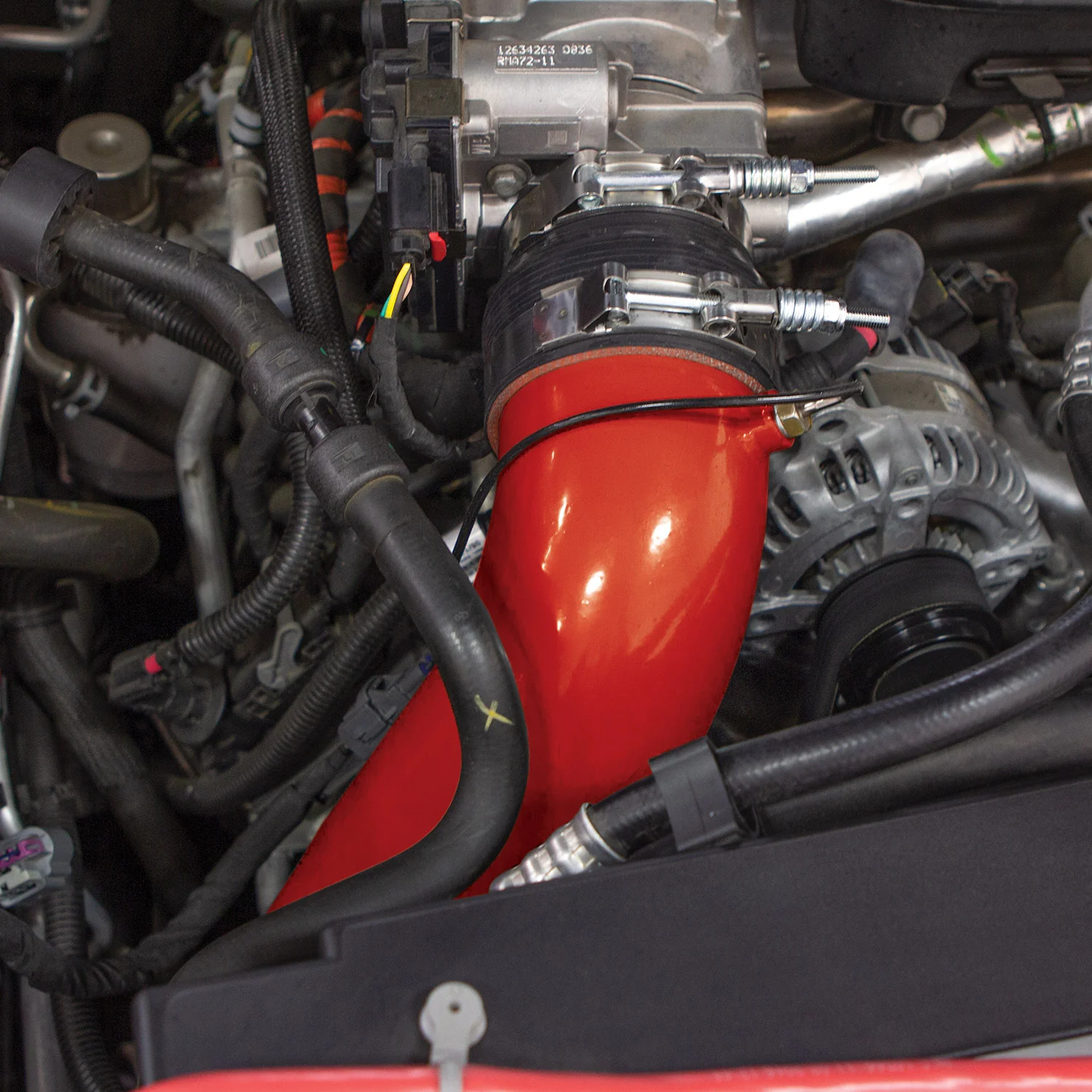Boost Tube Upgrade Kit 2012-2016 Chevy/GMC 6.6L Duramax LML Banks Power (Red) 25993 - Image 4
