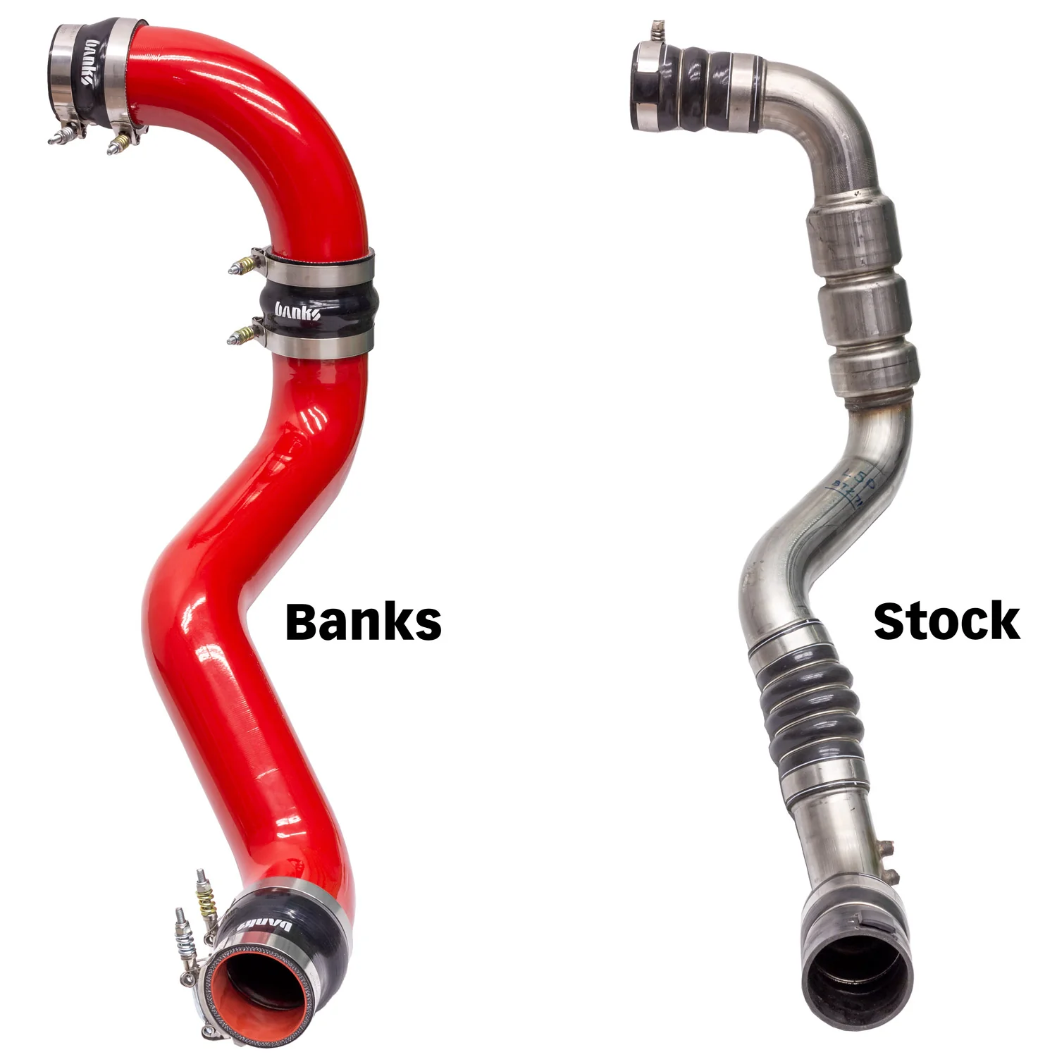 Boost Tube Upgrade Kit Red Powder Coated (Set) for 17-19 Chevy/GMC 2500/3500 6.6L Duramax L5P Banks Power 25999 - Image 3
