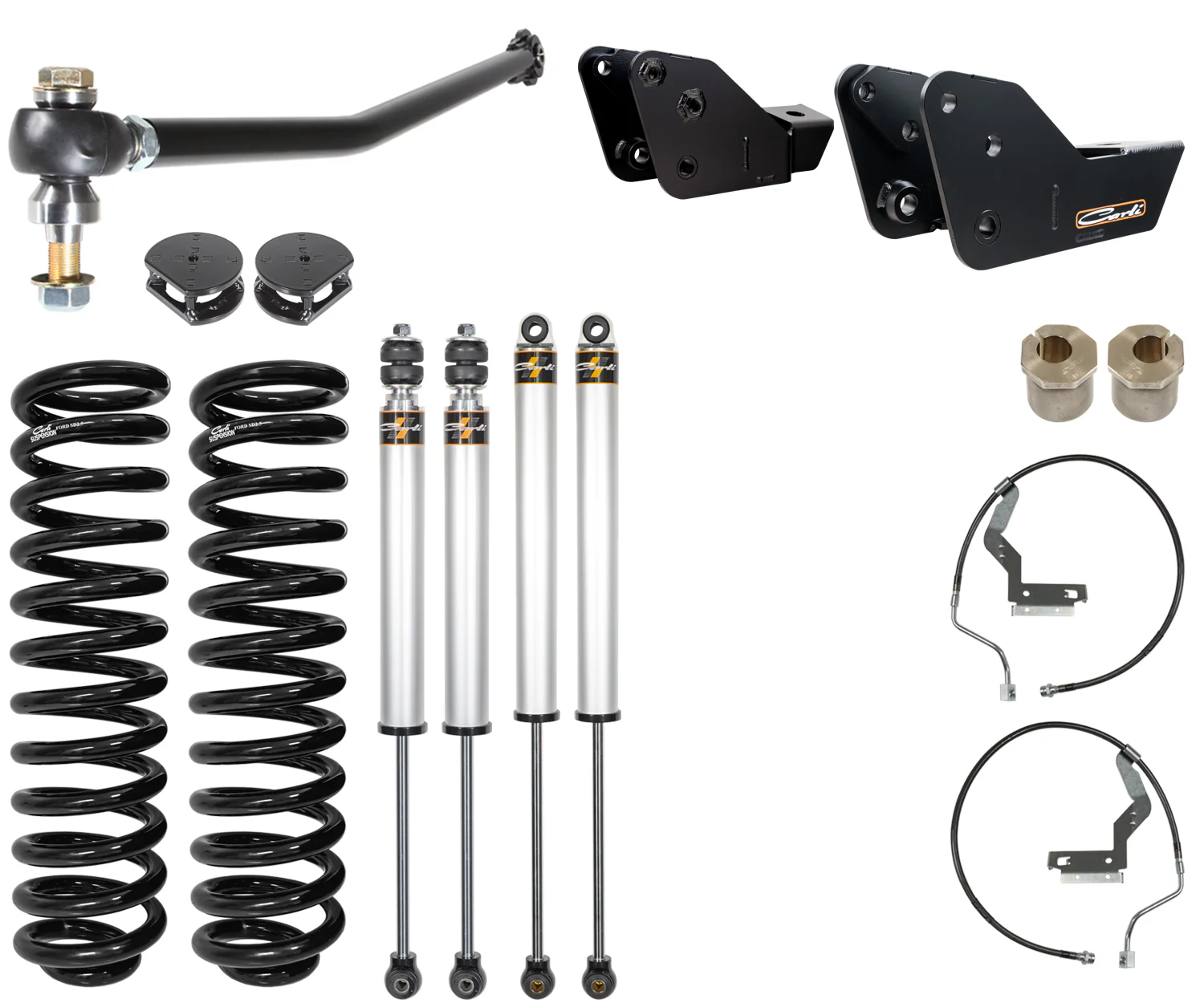 Carli Commuter Leveling Suspension, 3.5” Lift, 2023+ Ford F250/F350, FSP CS-FLVL-COM-CS-23-FSP