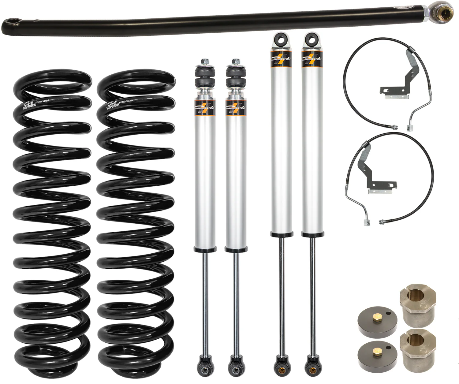 Carli Commuter Leveling System, 2.5" Lift, 2011-16 Ford F250/F350, Diesel, PAP CS-FLVL-COM-CS-11-PAP
