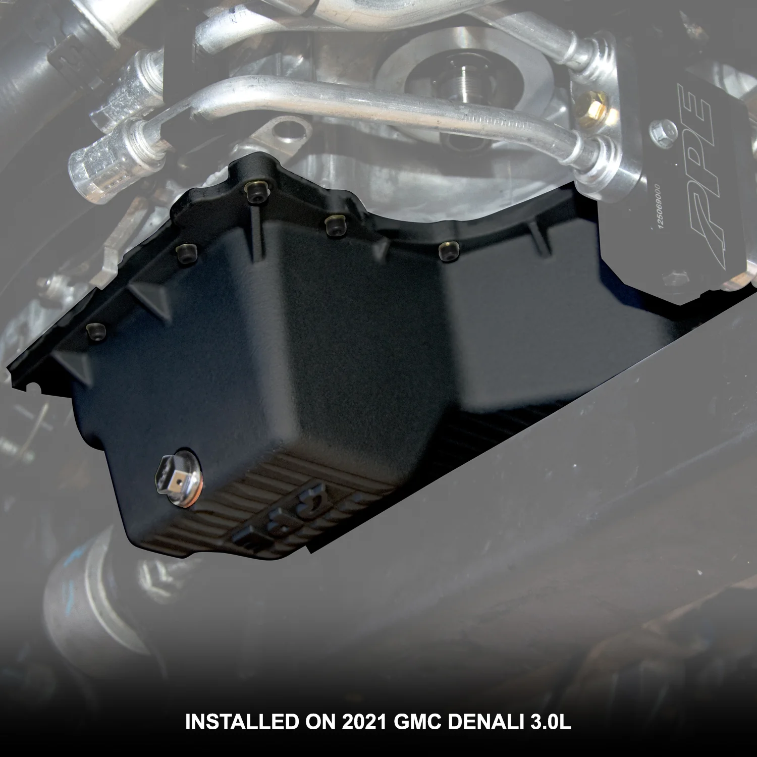 Deep Engine Oil Pan 2020+ GM 1500 3.0L Diesel - Black 114054020 - Image 4