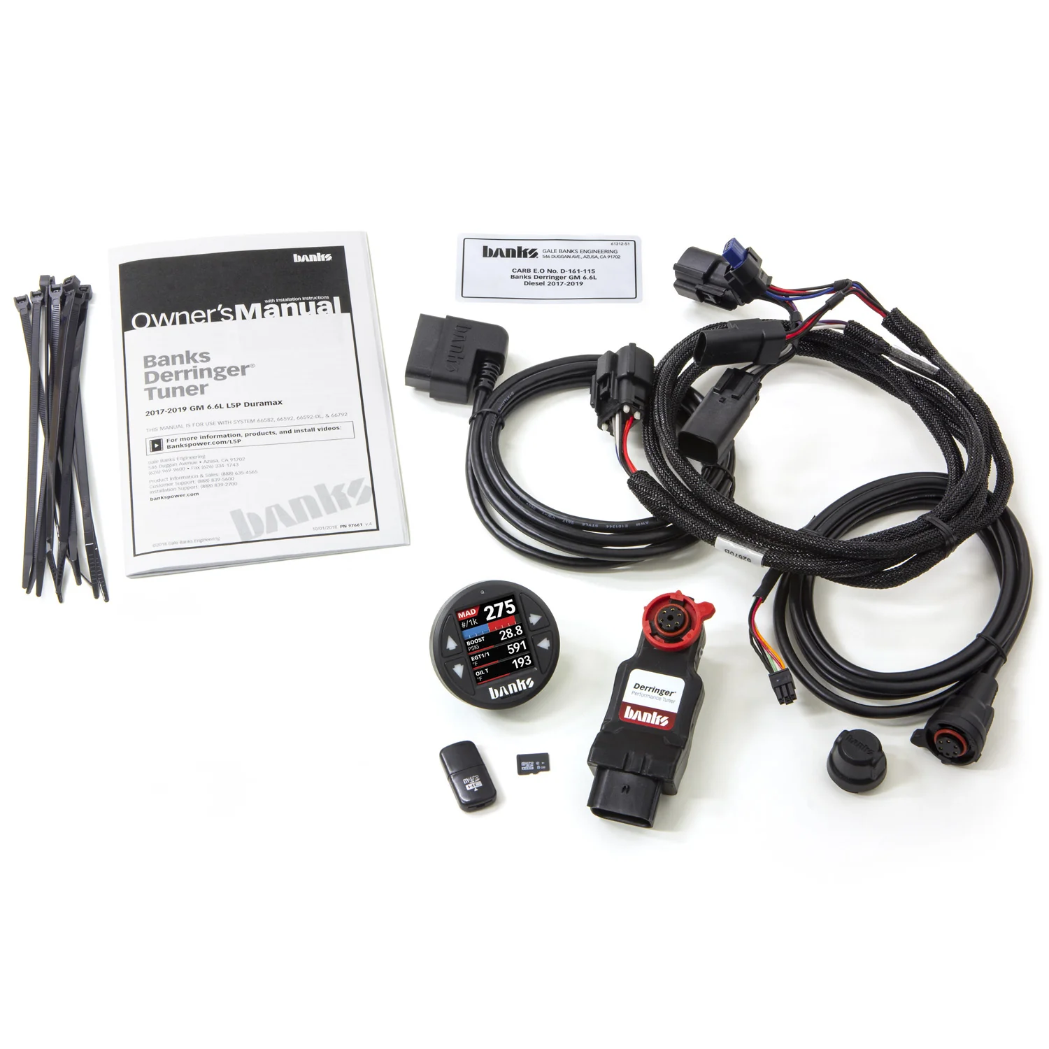 Derringer Tuner (Gen2) with ActiveSafety and iDash 1.8 Super Gauge 2017-19 Chevy/GMC 2500/3500 6.6L L5P Banks Power 66692 - Image 2