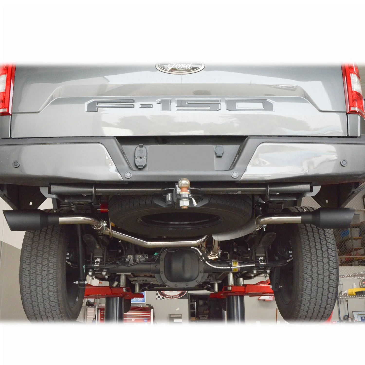 Exhaust Cat Back Ford F150 (2009-2014) Raw Tube Black Tips 317030020 - Image 6