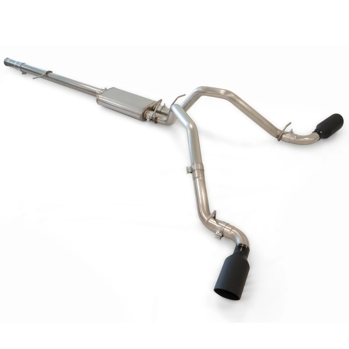 Exhaust Cat Back w/tips Pol/Blk 09-13 117033030