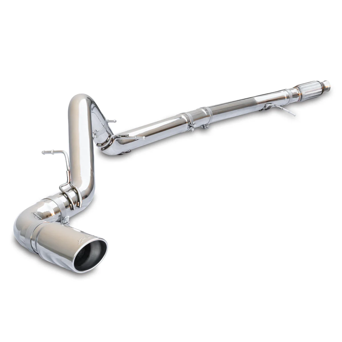 Exhaust Kit 4 Inch Cat Back Single Tip 3.0L Duramax - Pol/Pol 117053030