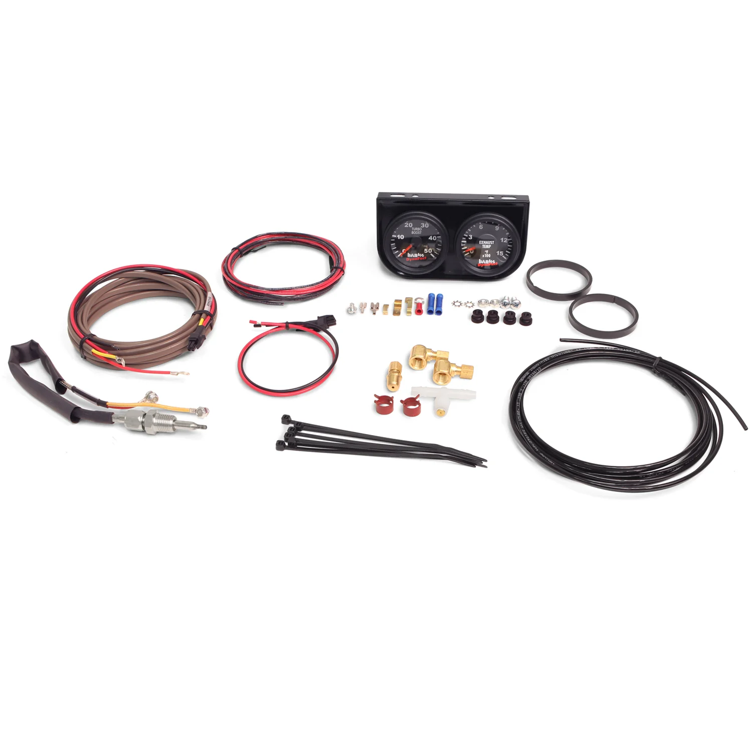 Instrument Assembly Pyrometer and Boost Gauge Kit Banks Power 64212 - Image 2