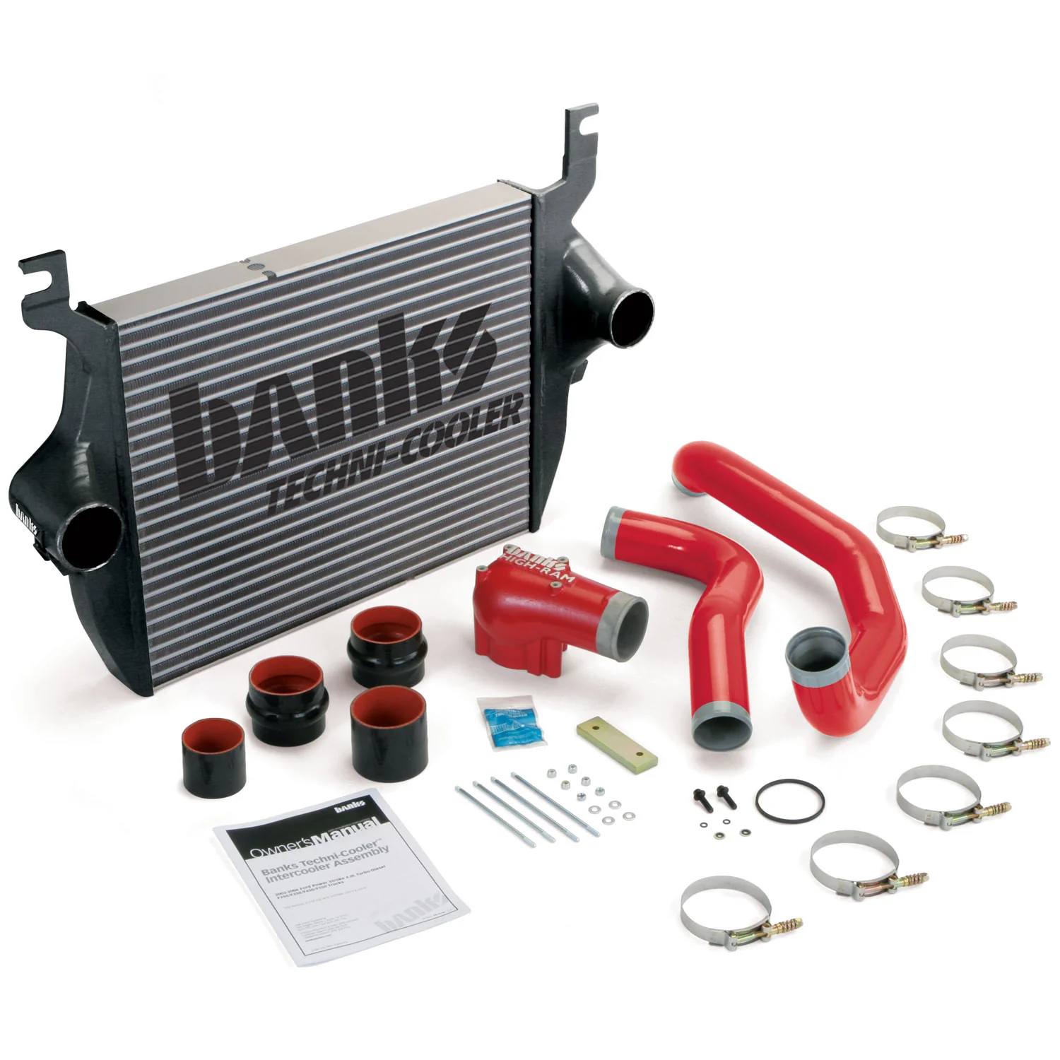 Intercooler System 05-07 Ford 6.0L F250/F350/F450 W/High-Ram and Boost Tubes Banks Power 25975