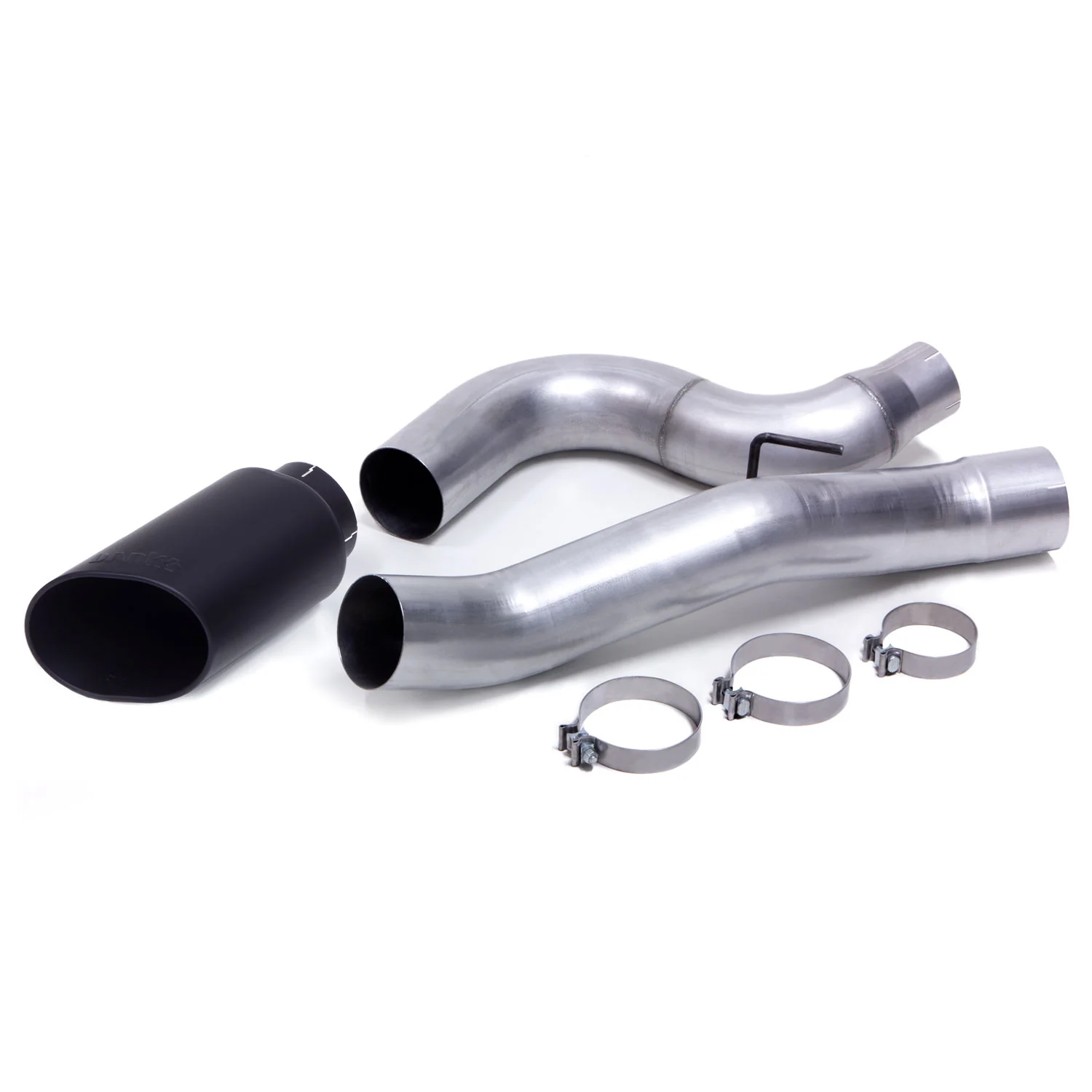 Monster Exhaust System 5-inch Single S/S-Black Tip CCSB for 13-18 Ram 2500/3500 Cummins 6.7L Banks Power 49777-B - Image 2