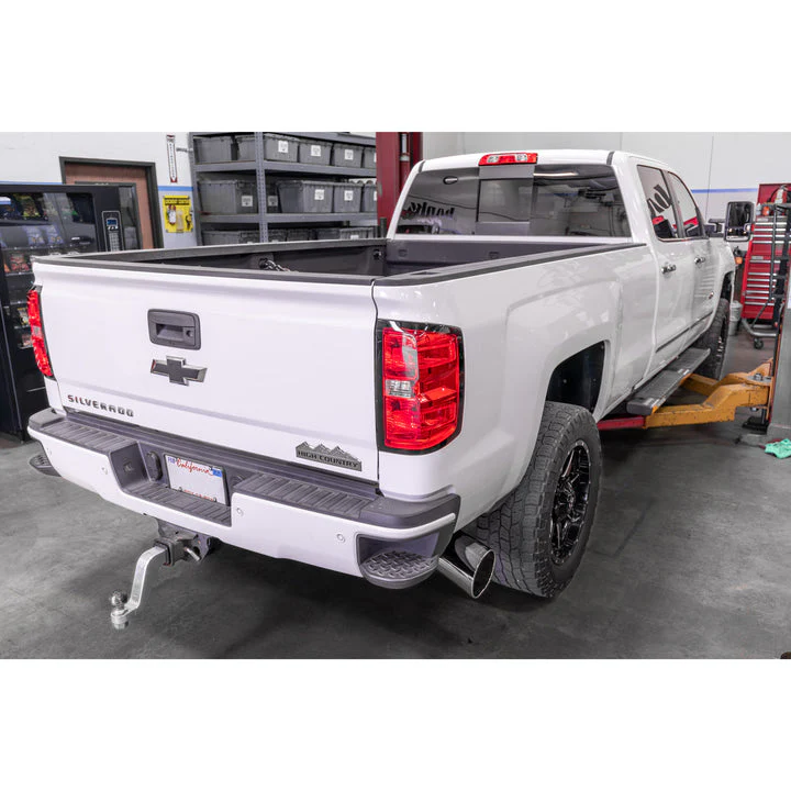 Monster Exhaust System for 11-15 Chevy/GMC 2500/3500 and (16 2500 Only) 6.6L Duramax LML (SRW) Chrome-Plated Stainless Tip Banks Power 48998 - Image 4