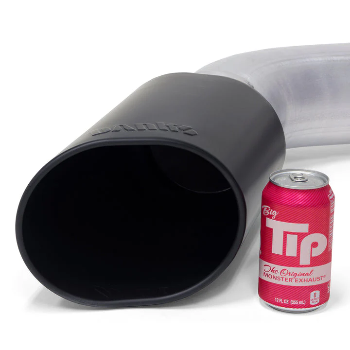 Monster Exhaust System for 19-24 Ram 2500/3500 6.7L Cummins Crew Cab Long Bed (SRW) Cerakote Black Tip Banks Power 49807-B - Image 4