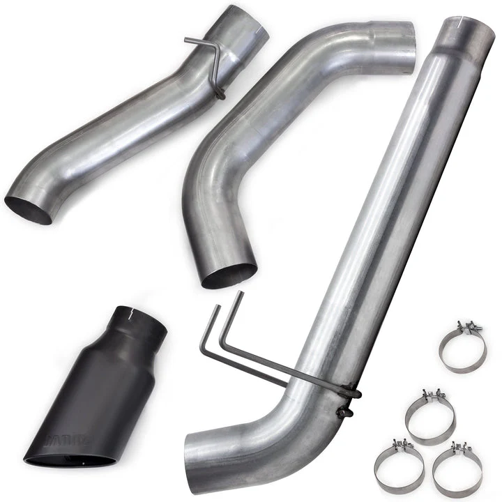 Monster Exhaust System for 19-24 Ram 3500 6.7L Cummins Crew Cab Long Bed (DRW) Cerakote Black Tip Banks Power 49808-B - Image 2