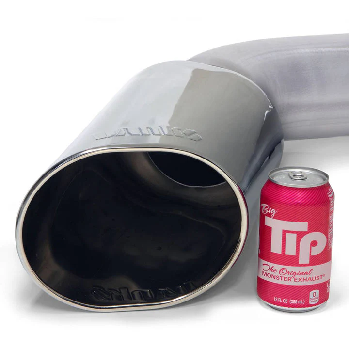 Monster Exhaust System for 19-24 Ram 3500 6.7L Cummins Crew Cab Long Bed (DRW) Chrome-Plated Stainless Tip Banks Power 49808 - Image 4