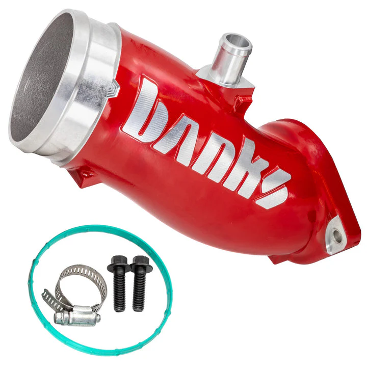 Monster-Ram Turbo Inlet Elbow 17-25 Chevy/GMC 2500/3500 6.6L Duramax L5P Red Powdercoat Banks Power 42792-R - Image 6