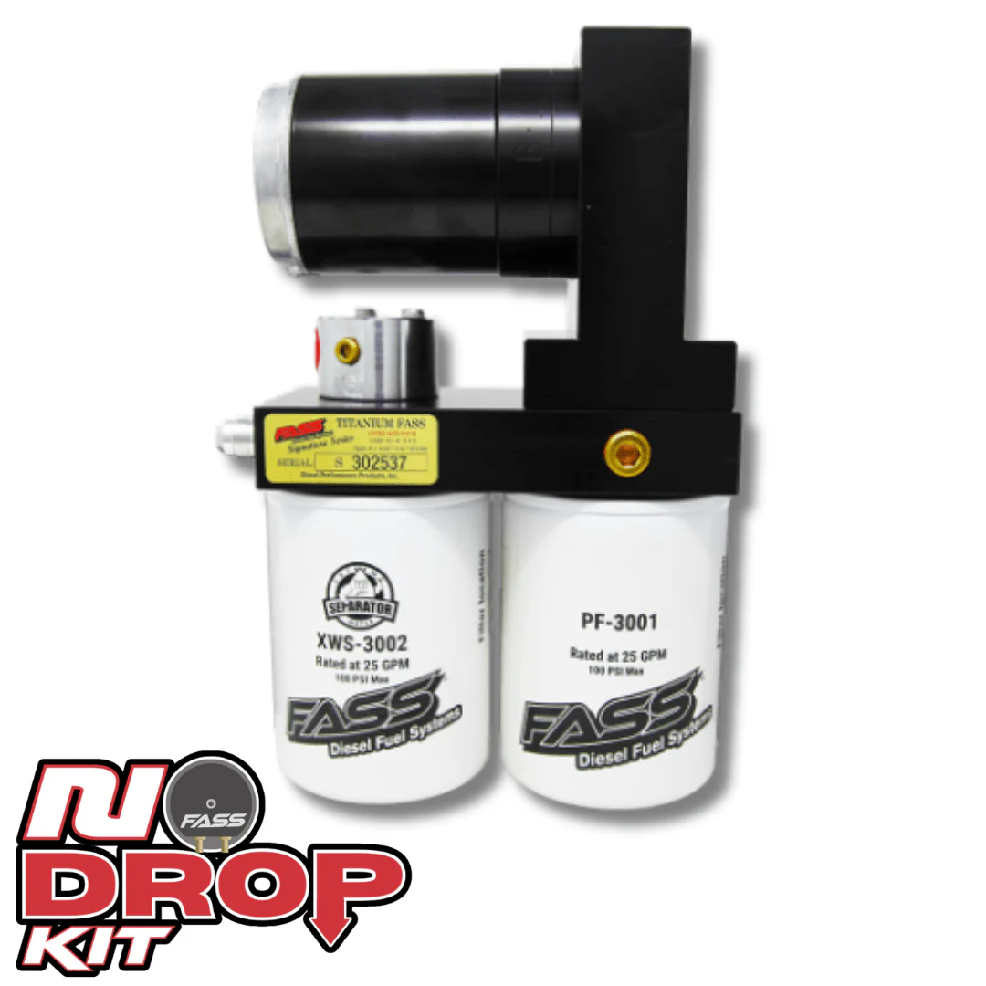 No-Drop Series Plus Fuel System for 2005-2018 and 2021-2024 Dodge RAM Cummins 5.9L and 6.7L (1000-1200hp) FASS NDTSPD07250G