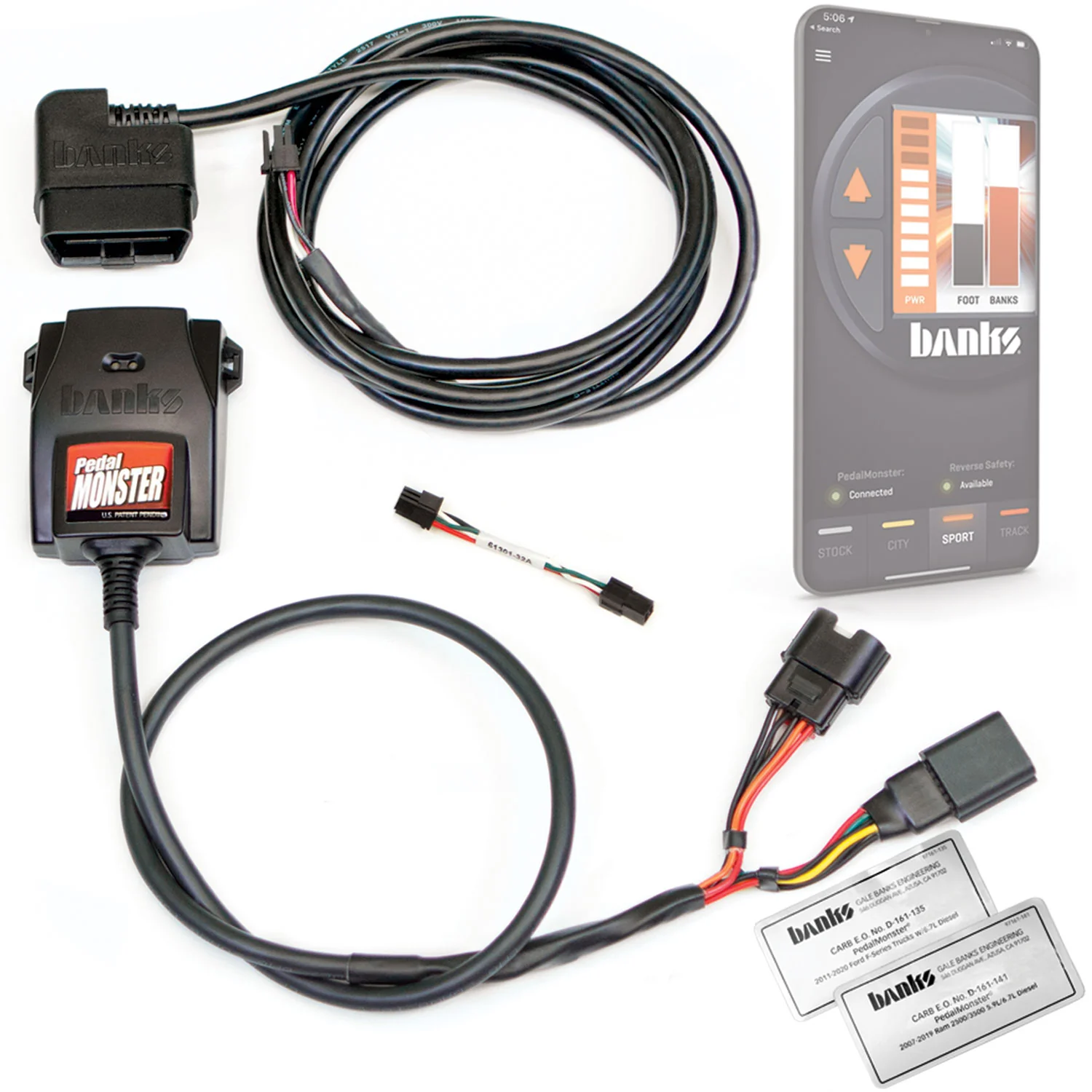 PedalMonster Throttle Sensitivity Booster Standalone for Ram 2500/3500 Ford F-Series 6.7L Banks Power 64310-C - Image 2