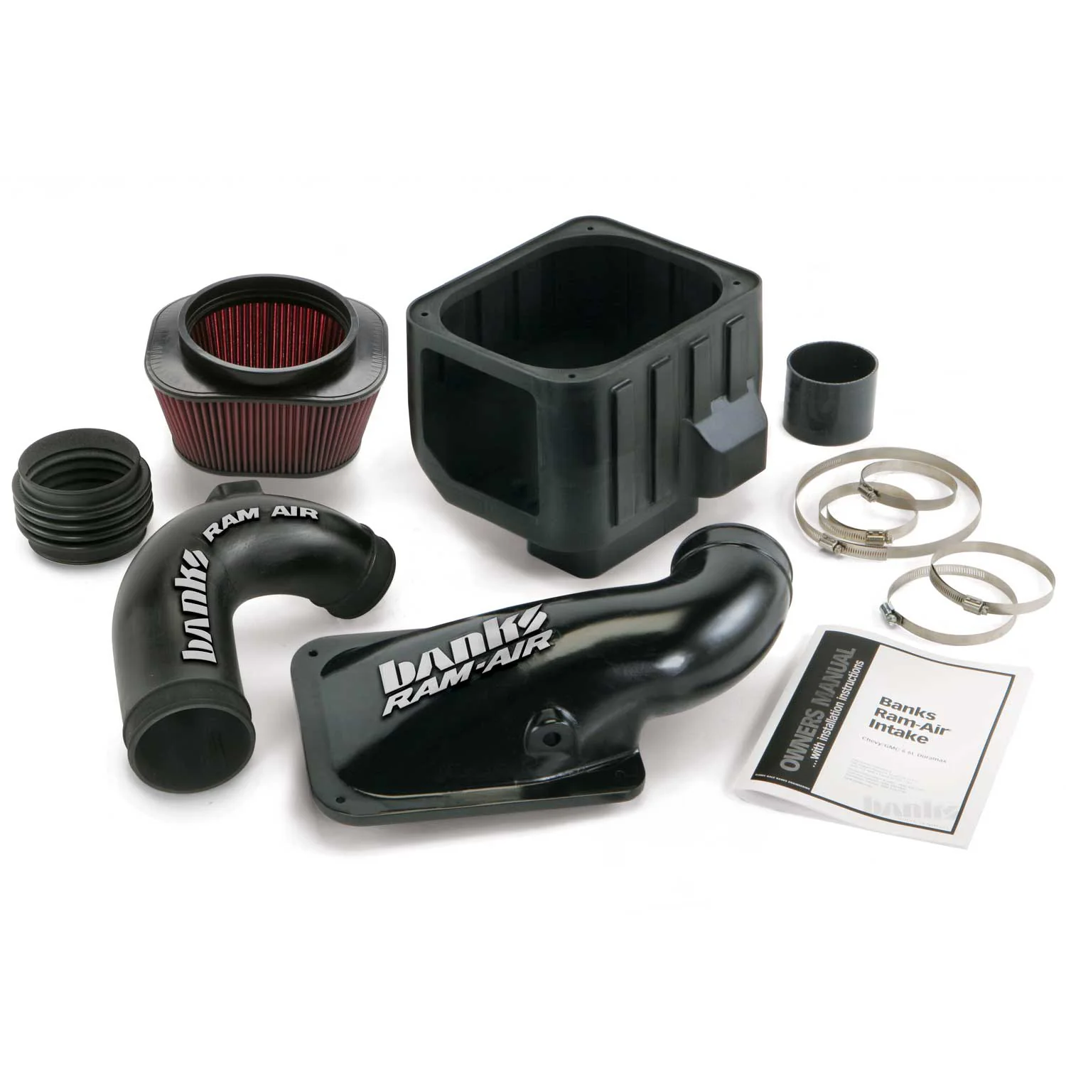 Ram-Air Cold-Air Intake System Oiled Filter 04.5-05 Chevy/GMC 6.6L LLY Banks Power 42135