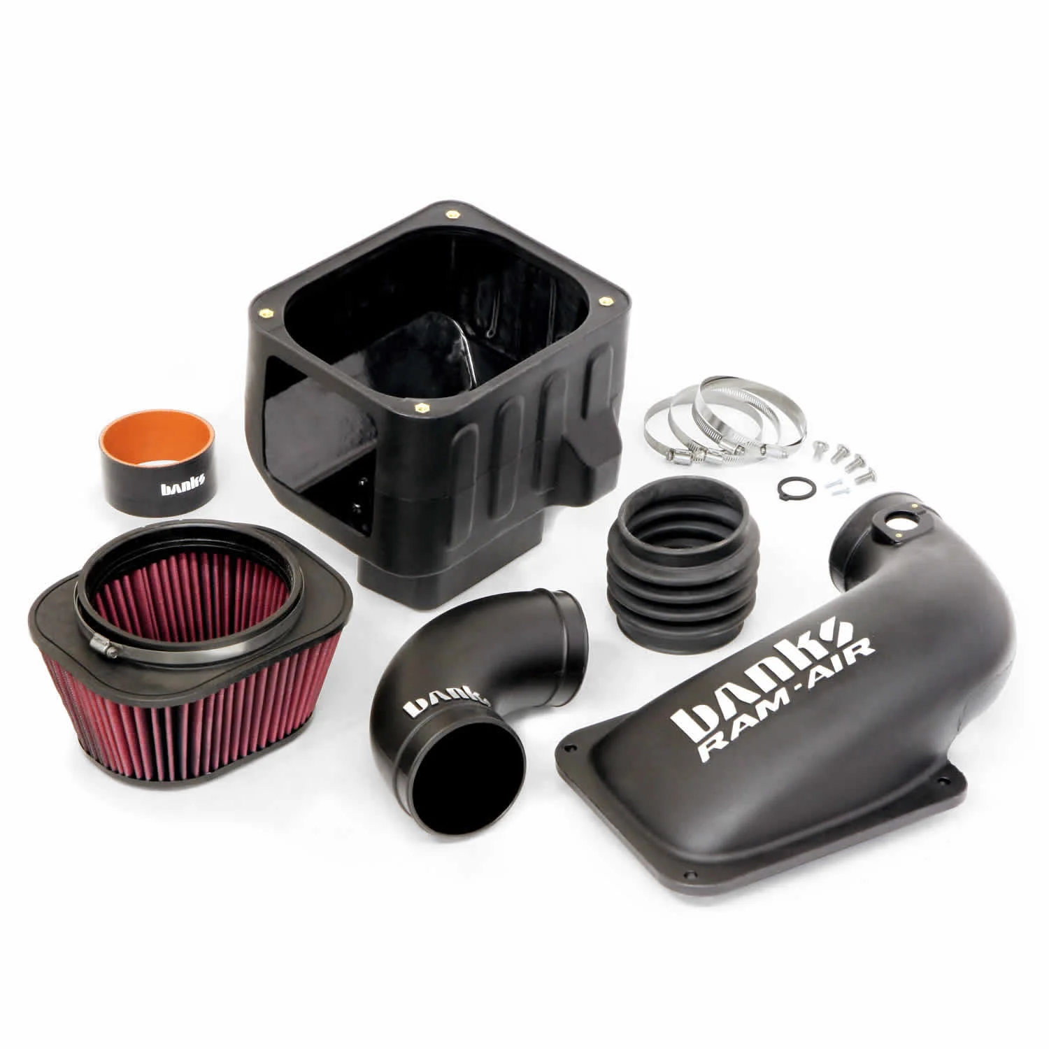 Ram-Air Cold-Air Intake System Oiled Filter 13-14 Chevy/GMC 6.6L LML Banks Power 42230