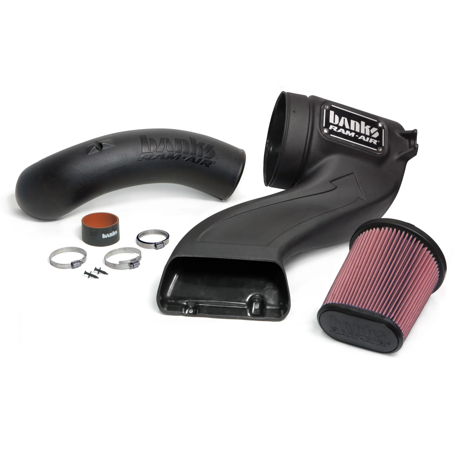 Ram-Air Cold-Air Intake System Oiled Filter 15-17 Ford F150 5.0L Banks Power 41888 - Image 2