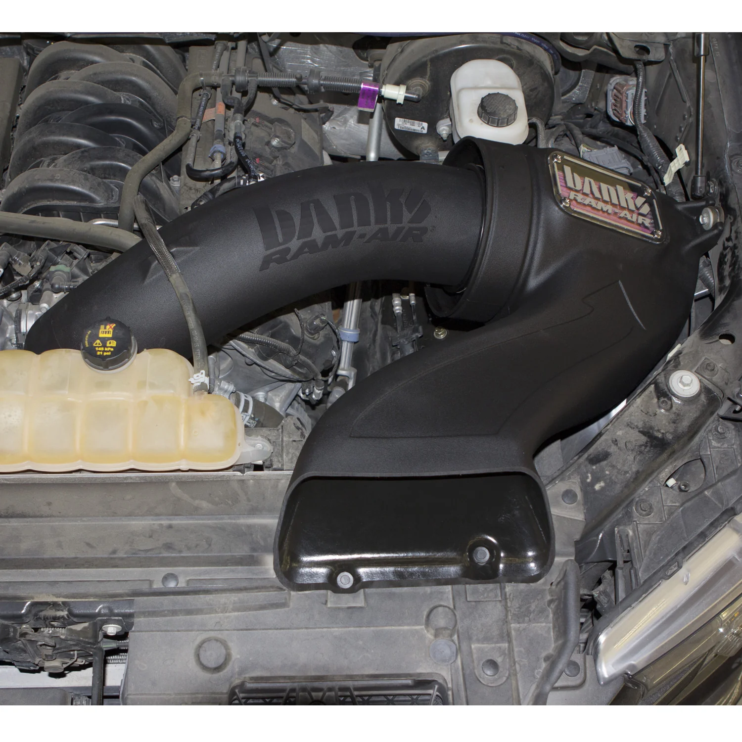 Ram-Air Cold-Air Intake System Oiled Filter 15-17 Ford F150 5.0L Banks Power 41888 - Image 3