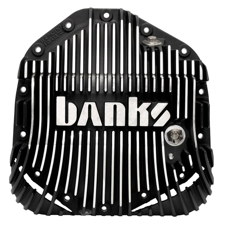 Ram-Air Differential Cover Kit for 19-24 Ram and 20-24 Chevy/GMC, with 11.5 inch or 12 inch 14-Bolt AAM Rear Axle Satin Black/Machined Banks Power 19286