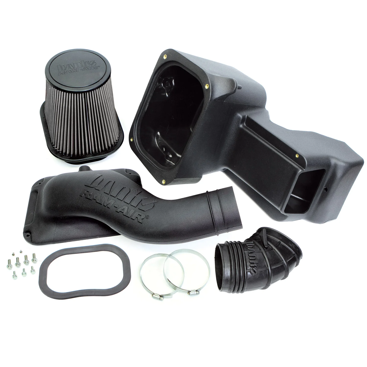 Ram Air Dry Filter Cold Air Intake System for 17-19 Ford F250/F350/F450 6.7L Power Stroke Banks Power 41890-D - Image 2