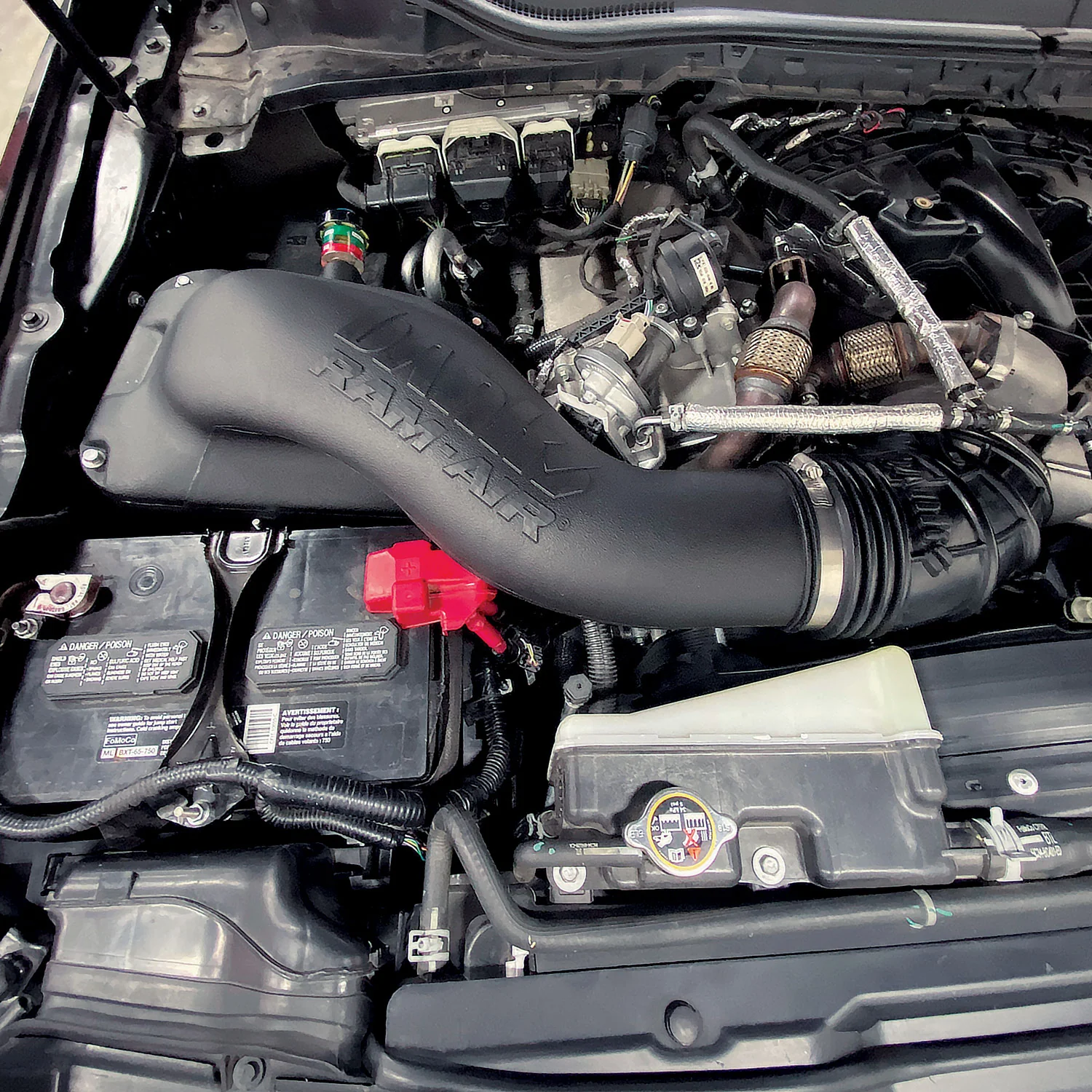 Ram Air Dry Filter Cold Air Intake System for 17-19 Ford F250/F350/F450 6.7L Power Stroke Banks Power 41890-D - Image 5