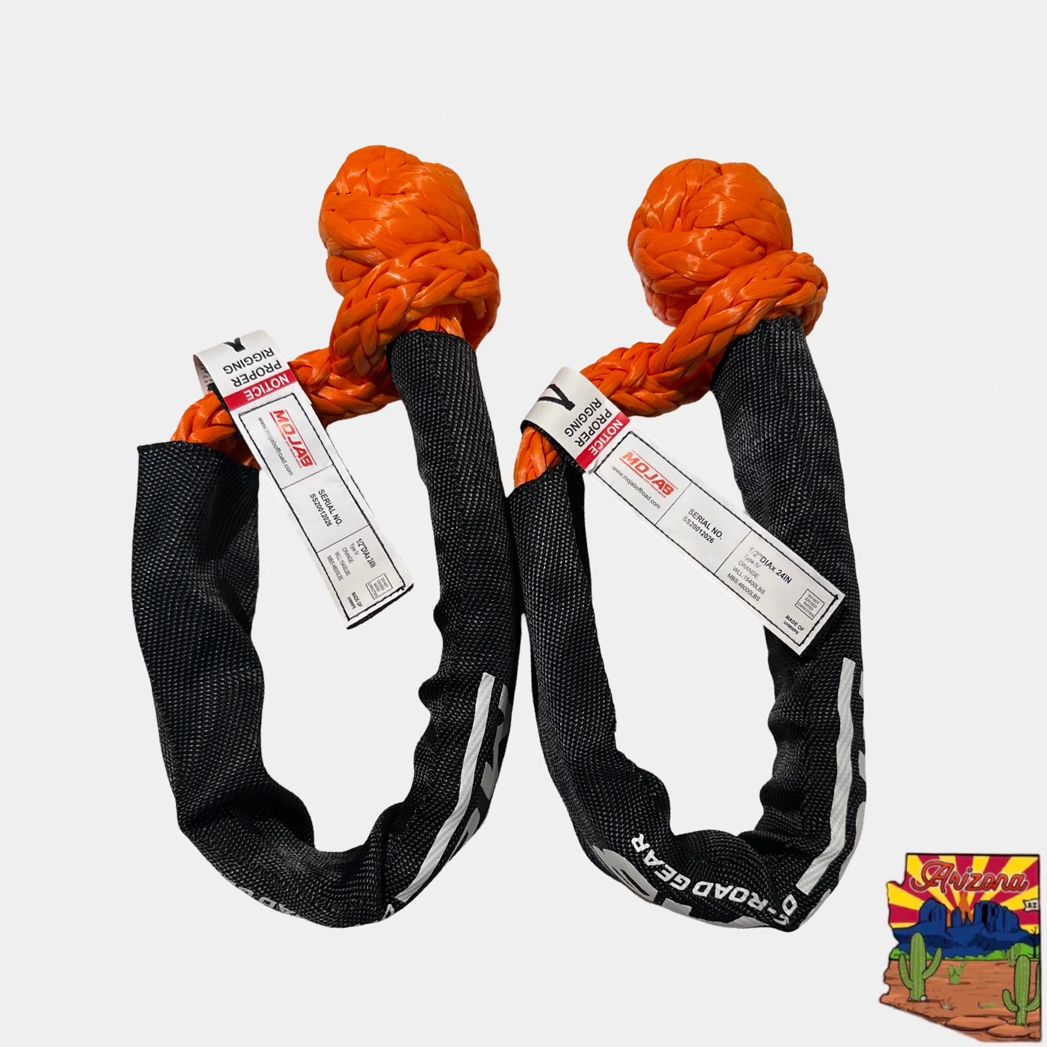 Soft Shackle 1/2'' x 22'' with sleeve and bag (Set of 2 Shackles) (Lifetime Warranty) - Image 2