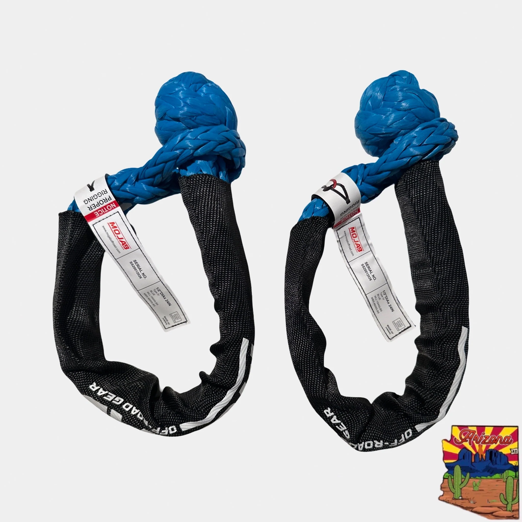 Soft Shackle 1/2'' x 22'' with sleeve and bag (Set of 2 Shackles) (Lifetime Warranty) - Image 3