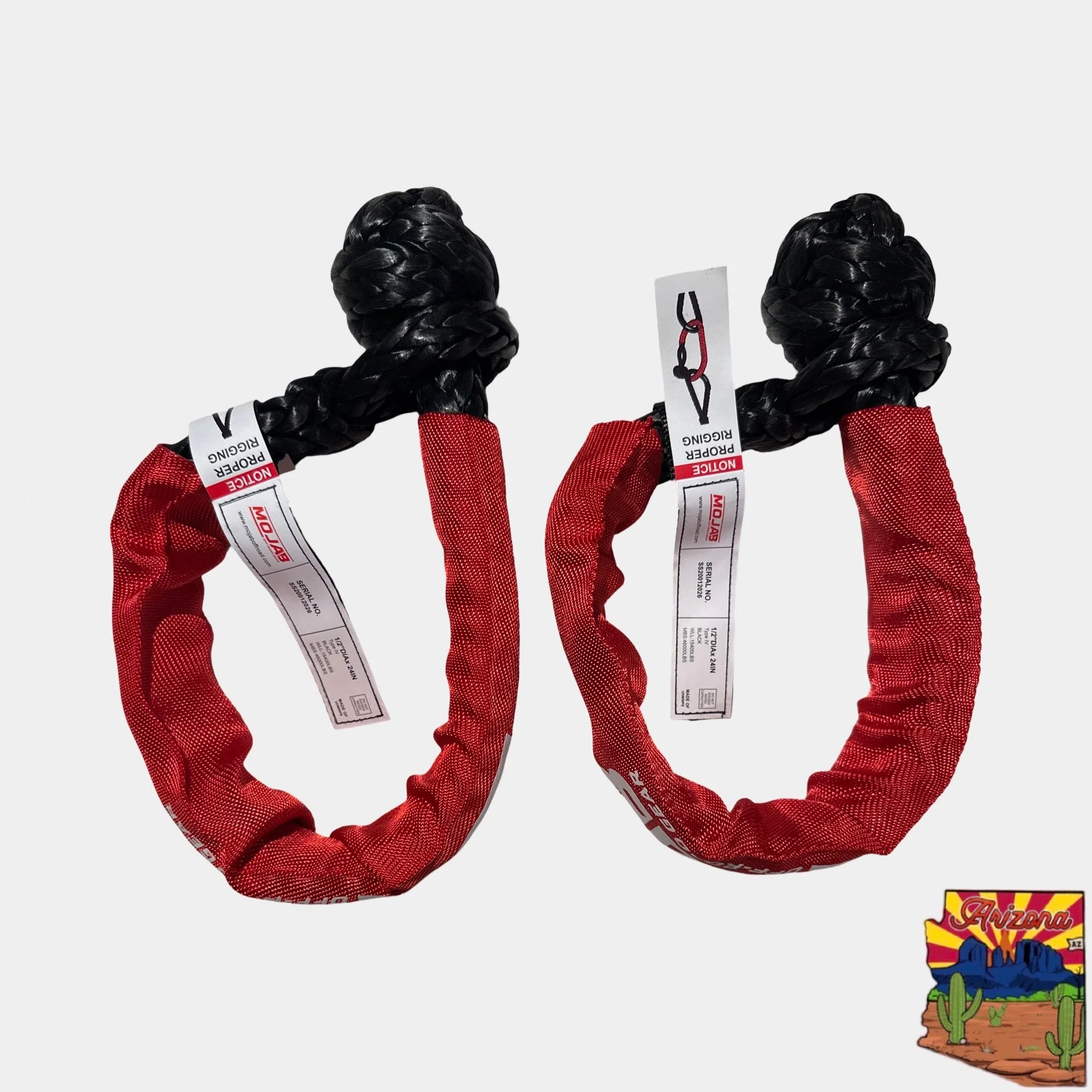 Soft Shackle 1/2'' x 22'' with sleeve and bag (Set of 2 Shackles) (Lifetime Warranty) - Image 4