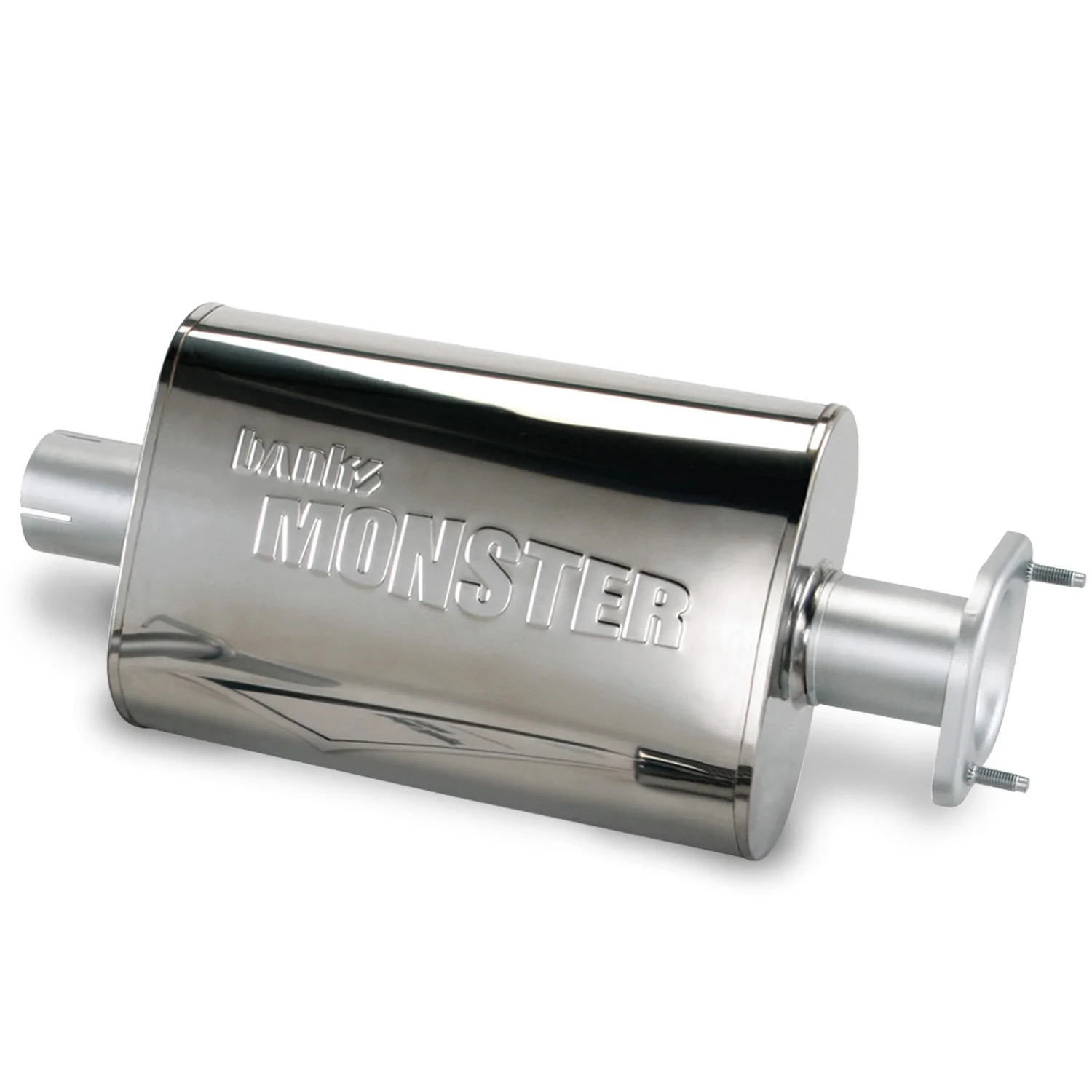 Stainless Steel Exhaust Muffler 2.5 Inch Inlet and Outlet W/adapter 04-06 Jeep 4.0L Banks Power 52638