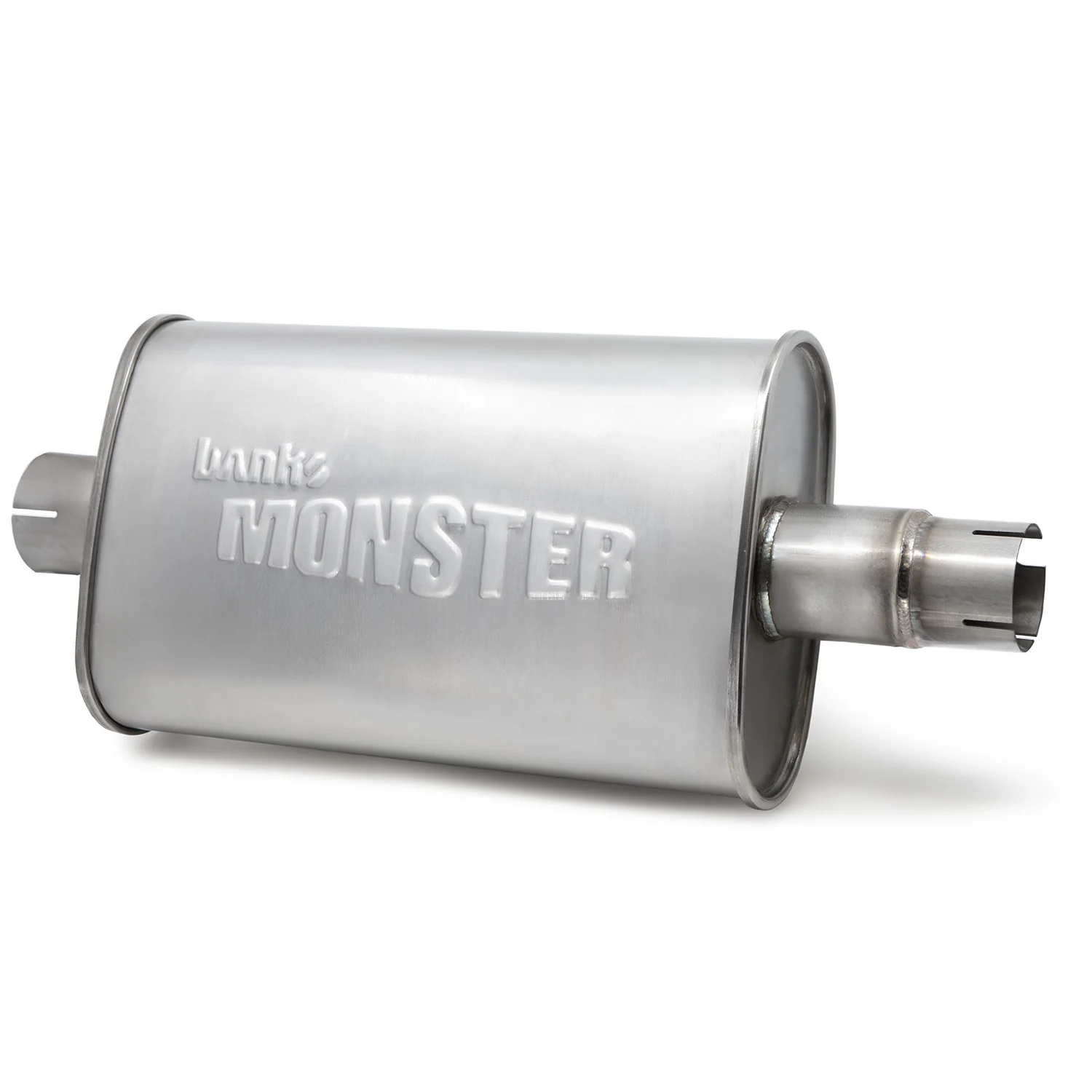 Stainless Steel Exhaust Muffler 2.5 Inch Inlet and Outlet W/adapter 91-99 Jeep 4.0L Banks Power 52636