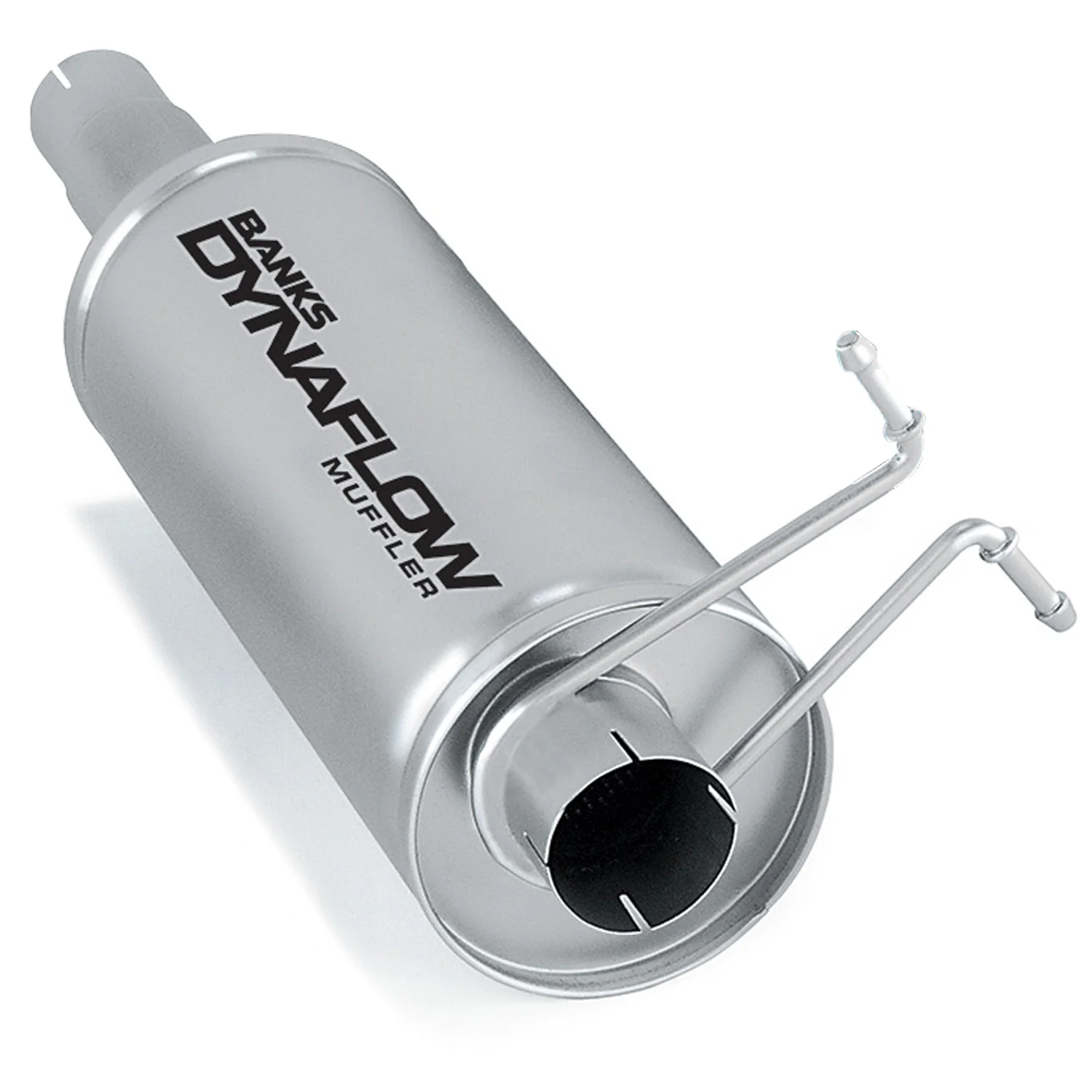 Stainless Steel Exhaust Muffler 3.5 Inch Inlet and Outlet 99-04 Ford 6.8L Excursion Banks Power 52439