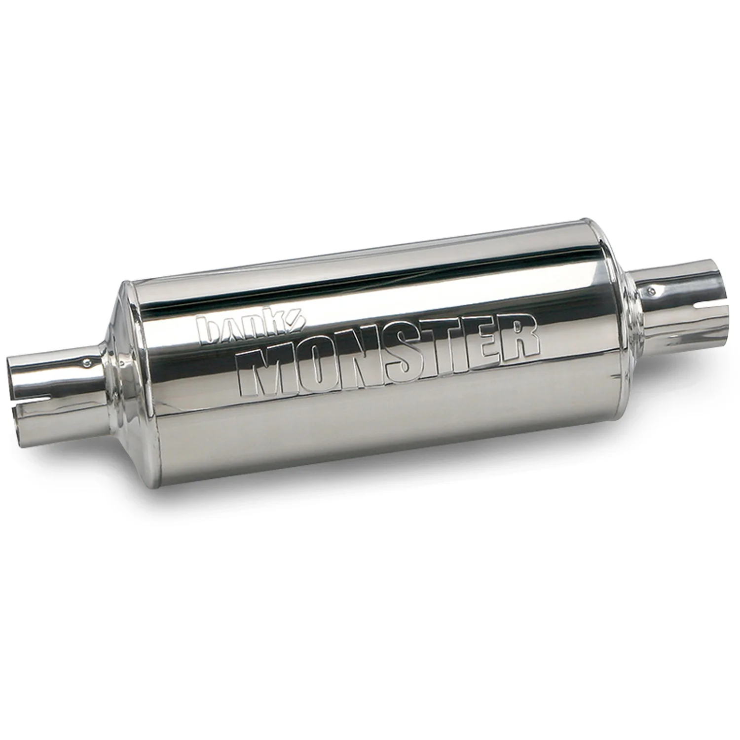 Stainless Steel Exhaust Muffler 3 Inch Inlet and Outlet Chevy Ford Nissan Gas Truck Banks Power 53962