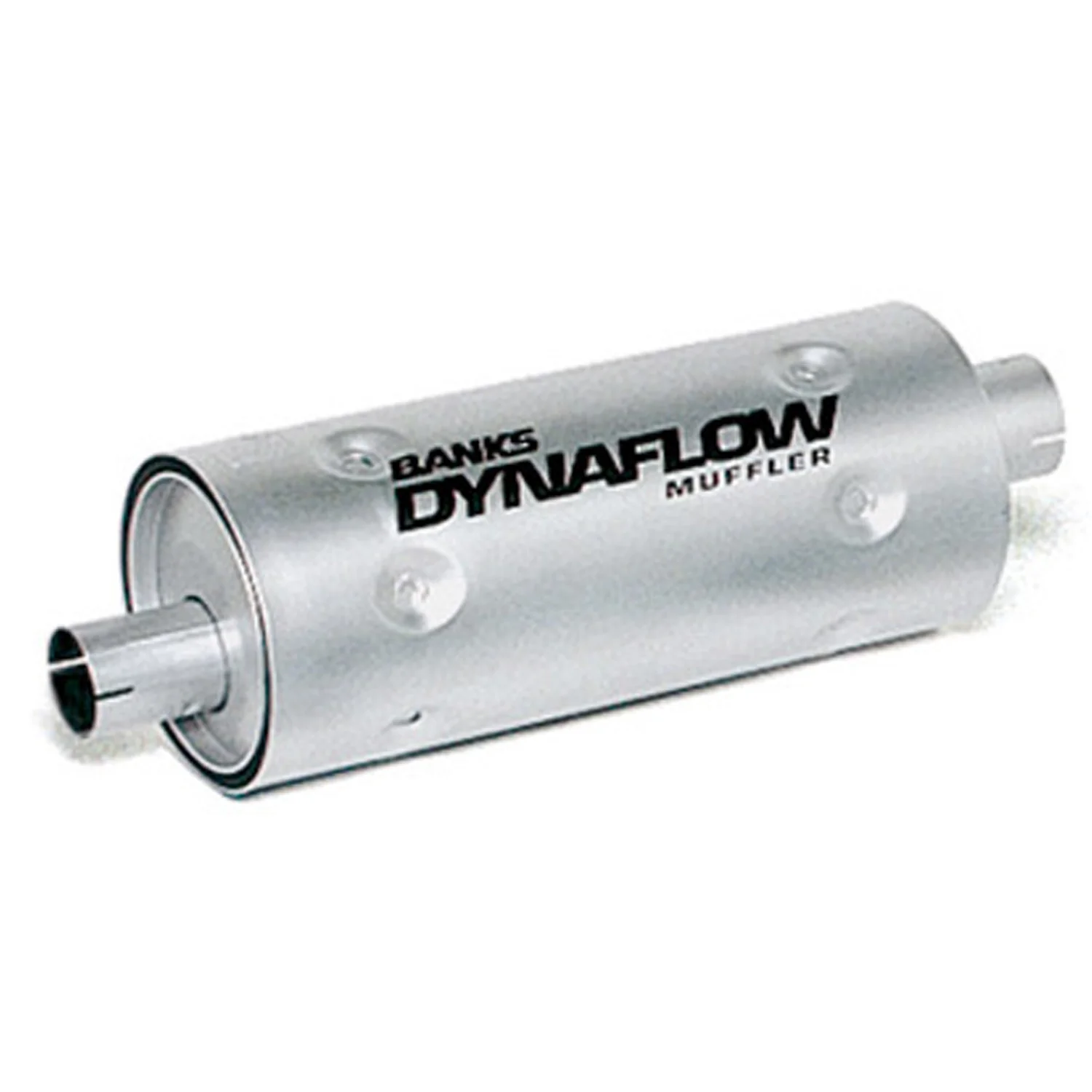 Stainless Steel Exhaust Muffler 3 Inch Inlet X 3.5 Inch Outlet W/Heatshield Banks Power 52405
