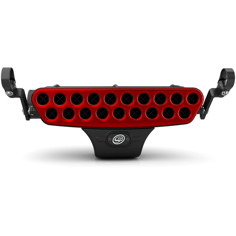 Stainless Steel Faceplate (Red) - V1 Particle Separator Only