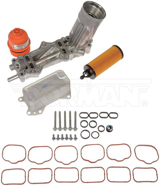 Upgraded Aluminum Engine Oil Filter Housing With Oil Cooler And Filter (Dorman OE FIX) - Image 2